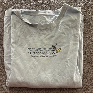 Life Is Good Light Gray Long Sleeve Tee